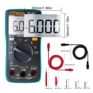 ANENG AN8002 Digital Multimeter 6000 Counts Multimetro Multitester Digitals Profesional Transistor Capacitor Tester lcr esrmeter 3