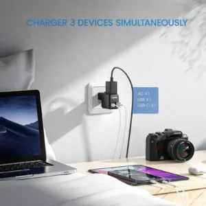 Travel Adapter Universal with USB A and USB C port for US EU UK AUS 2