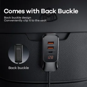 USB Car Charger Type C 120W Quick Charger 5