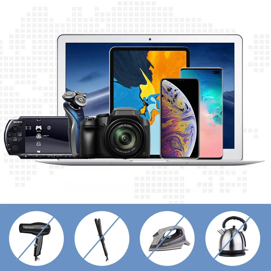 Universal Travel Adapter Travel Charger with 3 USB Ports and 1 Type C for US EU UK AUS