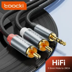 Audio Cable RCA To 3.5 mm Jack Aux Cable HiFi Jack 3.5mm To 2 RCA Cable For TV PC Amplifiers DVD Speaker
