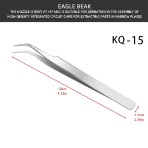 Precision Tweezers, Anti Static Stainless Steel Repair Tools For Electronics Repair Soldering 2