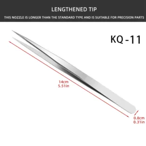 Precision Tweezers, Anti Static Stainless Steel Repair Tools For Electronics Repair Soldering 5