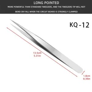 Precision Tweezers, Anti Static Stainless Steel Repair Tools For Electronics Repair Soldering 3