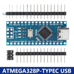 Nano controller for Arduino CH340 USB driver ATMEGA328P Type-C With the bootloader compatible