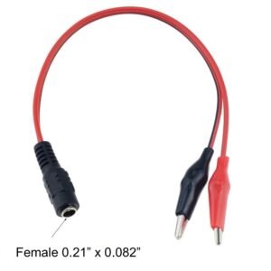 Female to Alligator clip for DC Power Plug Adapter Connector 3