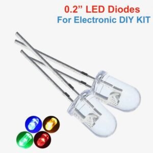 Transparent 0.2" super bright clear Green Red Yellow Blue LED diode